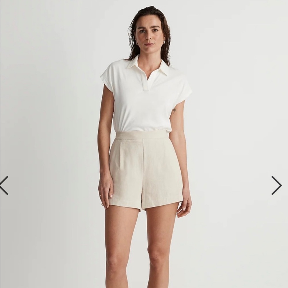 Madewell relaxed polo tee white size large (NWT)